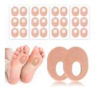 Soft Felt Callus Oval Shape Corn Pads for Bottom of Foot, Self Adhesive Corn Protectors, Universal Callus Pads for Feet Toes Heel Pain Relief (Skin Tone, 36 Packs)