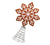 Soft Felt Snowflake/Star Ornament Christmas Tree Toppers Decoration For Homes Office Store Holiday Display Shop Window Felt Holiday Display