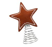 Soft Felt Snowflake/Star Ornament Christmas Tree Toppers Decoration For Homes Office Store Holiday Display Shop Window Felt Holiday Display