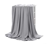 Soft Fiber Blankets Providing a Refreshing Feel When Using on For beds or Sofas During the Summer Heat (100x120cm /39x47inch Gray)