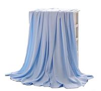 Soft Fiber Blankets Providing a Refreshing Feel When Using on For beds or Sofas During the Summer Heat (100x120cm/39x47inch Blue)
