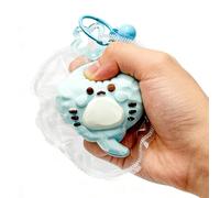 Soft Fidget Toy Keychain, Textured Calming Sensory Squeeze, 3 Inch Kids Fidget Animals Keychain with Interactive Design, Stress Relief Accessory, Fidgets Toy with Fun Texture Keychains for Boys Girls