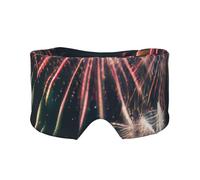 Soft Fireworks Pattern Print Eyes Cover with Adjustable Strap for Sleeper Night Sleeping Work Nap and Yoga