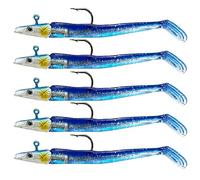 Soft Fishing Lures, 5Pack Soft Plastic Lures, Jig Head Soft Fishing Lures, Paddle Tail Swimbaits Lures, Jerk Bait Lures, Fishing Lures For Bass Trout Redfish Saltwater Freshwater