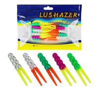 Soft Fishing Lures - T-Tail Bait, T-Tail Grub Bait Pack of 20 for Freshwater and , Fish Attraction Tools