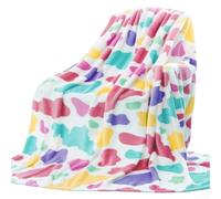 Soft Flannel Patterned Blanket Designed For Outdoor Relaxation And Office Coverage Providing Warmth Under Air Conditioning With Attractive Aesthetic Design(B-40 * 50inch)