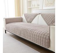 Soft Flannel Sofa Covers Washable - New Sofa Cushion Covers, Non-Slip Sofa Cover 1 2 3 Seater Couch Covers for Sectional Sofa, Sofa Slipcovers L Shape Furniture Protector (Light Coffee, 90x180cm)