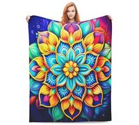 Soft Flannel Throw,E1ce5b25-F5b9-4c10-A480-6ad68bb5bc41, Autumnal Floral Ghost Blanket,Horror Halloween Valentine'S Day Gift For Bed, Couch, Living Room, Bedroom 50"X40"