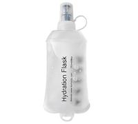 Soft Flask Racing Bottles | Drinking Food Water Bag, TPU Flexible Flasks, Foldable Hiking Aggua Bag, Leakproof Portable Water Bottles Pair