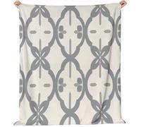 Soft Fleece Blanket For Sofa And Bed Baby Size 100 X 130 Cm Geometry Symmetry Grey - Lightweight Warm Throw For All Seasons, Cozy Blanket For Living Room, Bedroom, Travel And Camping