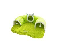 Soft Fleece Cats Tunnel Bed Game and Relax Multiple Pet Friendly Build Removable Cover Simple Care Strong Washable Cats Bed