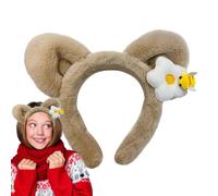 Soft Fleece Cosmetic Headband - Elastic Animal Ear Hair Wrap, Absorbent Spa Headband for Pilates Workouts Running, Skincare Routine Tool, Fashion Headbands For Women | Kawaii Beauty Gift