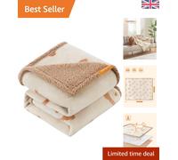 Soft Fleece Dog Blanket - Waterproof Reversible Cover for Medium to Large Pets