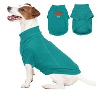 Soft Fleece Dog Sweater, Warm Dog Winter Coat Sweatshirt Pullover with Harness Ring, Cozy Dogs Fleece Jacket Puppy Coats Pet Clothes for Small Medium Large Dogs Cats Boy or Girl, Green XL