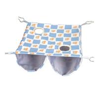 Soft Fleece Ferret Hammock - Cute Ferret Hammock With Straps | Lounge Cage | Breathable & Washable Small Pet Cage | Indoor Sleep Bed Nest For Inside The