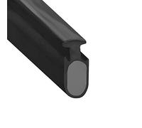 Soft Flexible Black Rubber Bubble Shower Seal | for Bi Folding Doors | Fits Into a 5mm Channel | BIF026 (1 Metre)