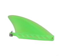 Soft Flexible Surf Fin For Standard Longboard Box With Screw Black Yellow For Green Center Fin For Air Sups And River Running Boards(green)
