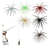 Soft Floating Sea Urchin Bait | 6 Pieces Swimbait Soft | Tentacle | for Water and Saltwater Snakehead Fish Catfish Perch Pike