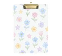 Soft Floral Pattern And Stars Storage Box Bulk Packaging Transparent For 5th Grade Necessary For Teachers Size 9x12