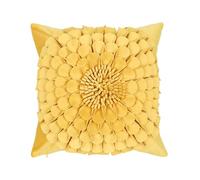 Soft Florals Embellished Pillow Cover Polyester Construction Comfortable Atmospheres for Various Setting Polyester Construction Comfortable Atmospheres for Various Setting