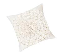 Soft Florals Embellished Pillow Cover Polyester Construction Comfortable Atmospheres for Various Setting Polyester Construction Comfortable Atmospheres for Various Setting