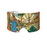 Soft Florida State Flag Print Eyes Cover with Adjustable Strap for Sleeper Night Sleeping Work Nap and Yoga