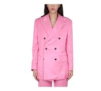 Soft Fluid Twill Boyfriend DB Jacket - female - Tom Ford - Blazers - Pink - XS - Jackets XS