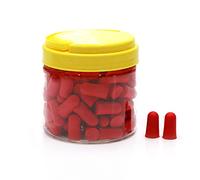 Soft Foam Ear Plugs Noise Reduction Sleeping Learning Earplugs Protector Premium Comfortable Sound Insulation for Home Travel Study Work Light Green Orange Red 50 Pairs (Red)