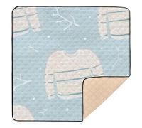 Soft Foam Mat for Gym and Indoor Outdoor Activities, Comfortable Step Mat for Babies, Toddlers, 50" x 50", Merry Christmas, Winter (7)