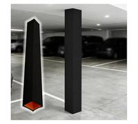 Soft Foam Pole Protector Padding Wrap, 4ft Square Anti Collision Gym Basketball Hoop Garage Post Pad Crash Cushion Cover Basement Court Columns Safety Protector(7x7 inch)