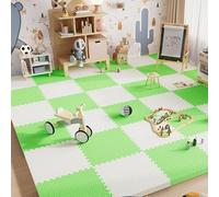 Soft Foam Sensory Tiles - Interlocking Floor Tiles, Extra Thick Puzzle Playmat, 40 Pieces, 12x12x1 inch
