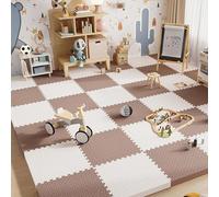 Soft Foam Sensory Tiles - Interlocking Floor Tiles, Extra Thick Puzzle Playmat, 40 Pieces, 12x12x1 inch
