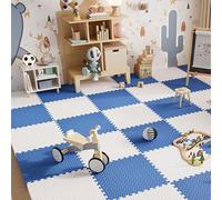 Soft Foam Sensory Tiles - Interlocking Floor Tiles, Extra Thick Puzzle Playmat, 40 Pieces, 12x12x1 inch