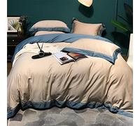 Soft Four-piece Style Wide-sided Quilt Cover Bed Pure Cotton Bedding Size (Color 4 1.8m)