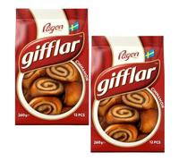 Soft & Freshly Baked Cinnamon Roll 260g - Sweet Spiced Pastry Swirls with Rich Cinnamon Filling & Glazed Perfection - 2 Pack