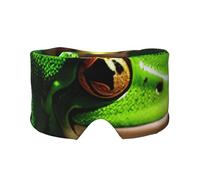 Soft Funny Frogs Print Eyes Cover with Adjustable Strap for Sleeper Night Sleeping Work Nap and Yoga