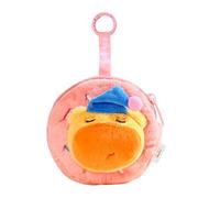 Soft Furry Capybara Coin Purse with Earphone Case Lightweight School Bag Keyring Decor Trendy Capybara Bag Charm