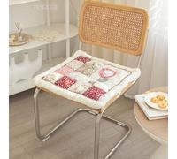 Soft Garden Chic Cotton Sofa Cover 1 2 3 Seater, Non-Slip Sofa Slipcovers For Universal Sofa, Funny Fuzzy Sofa Cover, Thick Floral Textured Sofa Cushion Covers Fur(Size:19.7"X19.7"/50X50cm,Color:Pink)