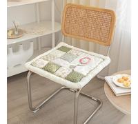 Soft Garden Chic Cotton Sofa Cover 1 2 3 Seater, Non-Slip Sofa Slipcovers For Universal Sofa, Funny Fuzzy Sofa Cover, Thick Floral Textured Sofa Cushion Covers Fu(Size:19.7"X19.7"/50X50cm,Color:Green)