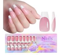 Soft Gel Tip Nail Colored Press 150pcs 3 In 1 X Coat Tip Tip Primer Base Coat Faux Soft Gel Square Almond