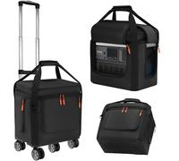 Soft Generator Cover Compatible with Anker SOLIX C1000/ C800/ C800 Plus,Carry Bag for SOLIX C800,C800 Plus Portable Power Station (black, with wheels)