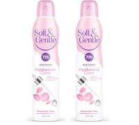 SOFT & GENTLE Anti-perspirant Deodorant, Skin Expert Hyaluronic Care, Rosewater Dew, 72H Protection 250ml (Pack of 2)