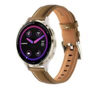 Soft Genuine Leather Strap Compatible with Fitpolo / TOOBUR DR06, Replacement Strap for Fitpolo/TOOBUR Smartwatch Women's Round 1.27 Inch Accessories, Mittelgroße, Leather, No Gemstone