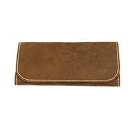 Soft Genuine Smoke Tobacco Pocket Pouch Case Real Leather Lining Rolling Pocket (Tan)