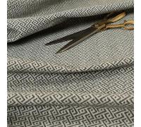 Soft Geometric Chevron Wool Textured Upholstery Fabric, Grey Textured Geo