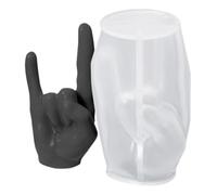 Soft Gesture Silicone Hand Mould - 3D Detailed Life-Size Hand Mould for Resin Art & Projects | Semitransparent Flexible Mould for Epoxy, Plaster Creations - Perfect for Holiday Crafts