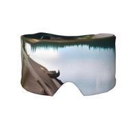 Soft Glacier National Park Print Eyes Cover with Adjustable Strap for Sleeper Night Sleeping Work Nap and Yoga