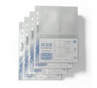 Soft Glow Series K-Keep A5 Slim 5 Pocket Double Sleeve Perfect Fit (63x93mm) 7 Holes Premium Kpop Photocard Binder Pages, 100 Micron Thick (40 Pages)