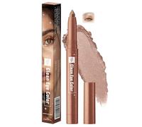 Soft Gold Shimmer Cream Eyeshadow & Eyeliner Stick - Waterproof Long-Lasting Smudge-Proof Twist-Up Retractable Pencil For Highlighting Inner Corners Waterline Or Lids, Vegan Creamy Blendable