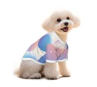 Soft Gradient Bokeh Circles Print Pet Clothes - Cotton T-Shirts Soft Breathable Pet Apparel for Small,Medium and Large Dogs and Cats